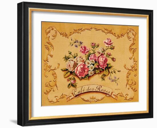 Cafe des Roses-Catherine Jones-Framed Art Print