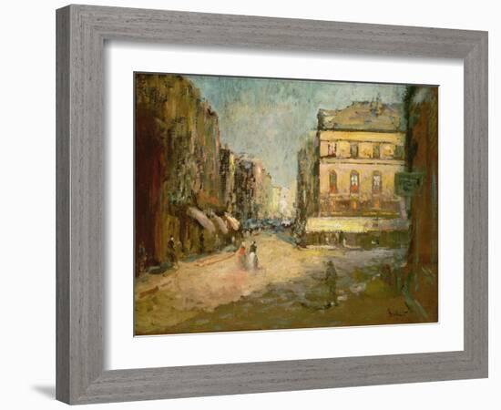 Cafe Des Tribunaux (Magistrates' Cafe), Dieppe-Walter Richard Sickert-Framed Giclee Print