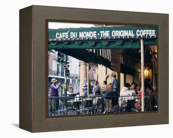 Cafe Du Monde, New Orleans, Louisiana, USA-Charles Bowman-Framed Premier Image Canvas