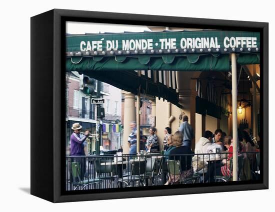 Cafe Du Monde, New Orleans, Louisiana, USA-Charles Bowman-Framed Premier Image Canvas