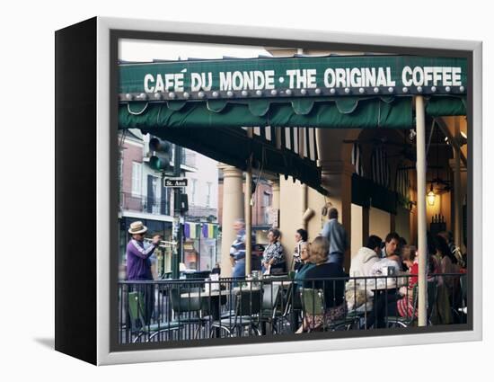 Cafe Du Monde, New Orleans, Louisiana, USA-Charles Bowman-Framed Premier Image Canvas