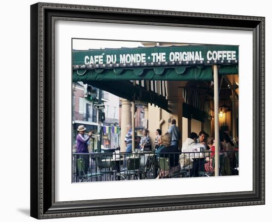 Cafe Du Monde, New Orleans, Louisiana, USA-Charles Bowman-Framed Photographic Print