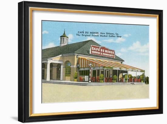 Cafe Du Monde, New Orleans, Louisiana-null-Framed Art Print