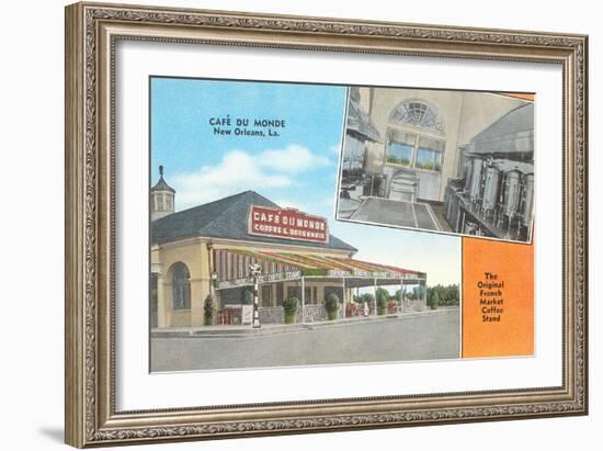 Cafe du Monde, New Orleans, Louisiana-null-Framed Art Print