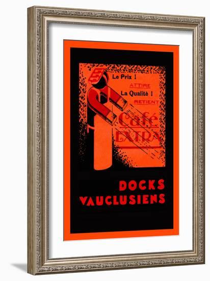 Café Extra - Docks Vauclusiens-null-Framed Art Print
