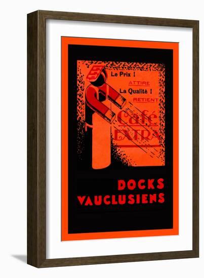 Café Extra - Docks Vauclusiens-null-Framed Art Print