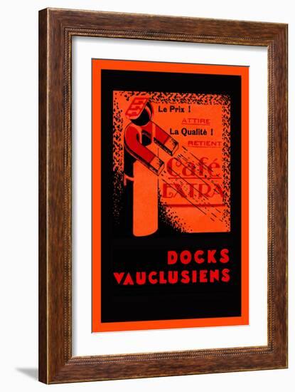 Café Extra - Docks Vauclusiens-null-Framed Art Print