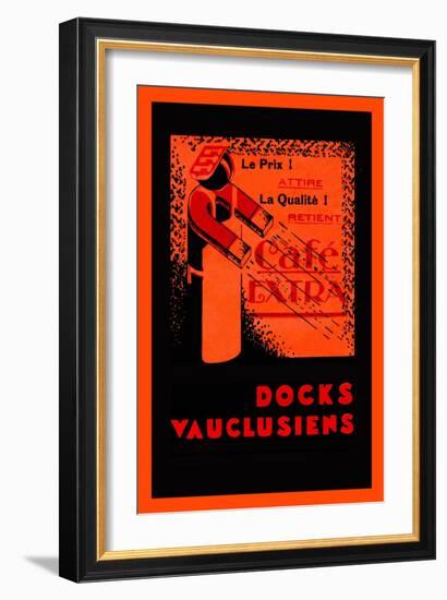 Café Extra - Docks Vauclusiens-null-Framed Art Print