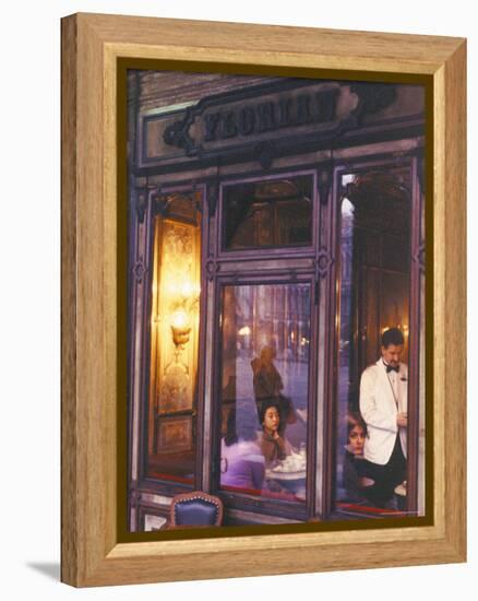 Cafe Florian, St. Mark's Square, Venice, Veneto, Italy-Bruno Barbier-Framed Premier Image Canvas