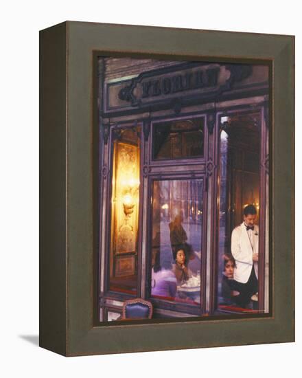 Cafe Florian, St. Mark's Square, Venice, Veneto, Italy-Bruno Barbier-Framed Premier Image Canvas