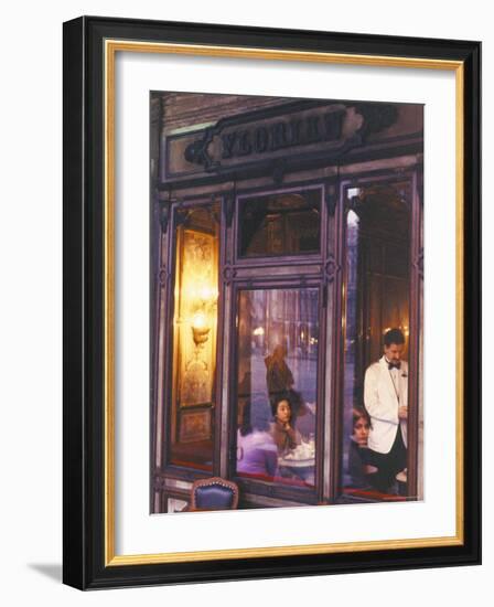 Cafe Florian, St. Mark's Square, Venice, Veneto, Italy-Bruno Barbier-Framed Photographic Print