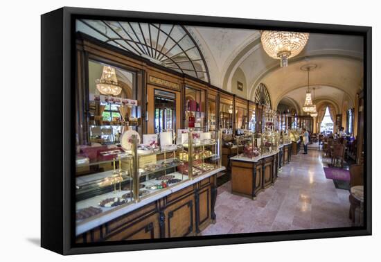 Cafe Gerbeaud Confectionery Interior, Budapest, Hungary-Jim Engelbrecht-Framed Premier Image Canvas