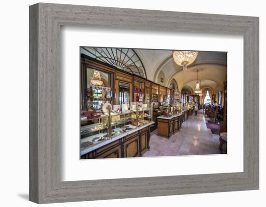 Cafe Gerbeaud Confectionery Interior, Budapest, Hungary-Jim Engelbrecht-Framed Photographic Print