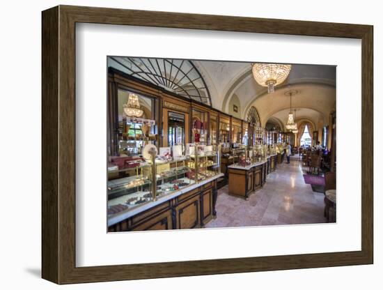 Cafe Gerbeaud Confectionery Interior, Budapest, Hungary-Jim Engelbrecht-Framed Photographic Print