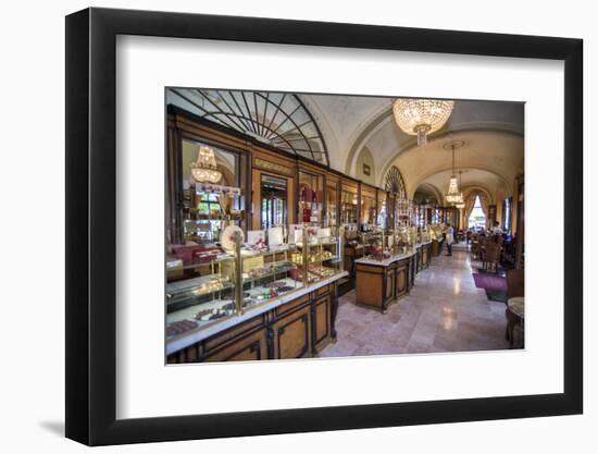 Cafe Gerbeaud Confectionery Interior, Budapest, Hungary-Jim Engelbrecht-Framed Photographic Print