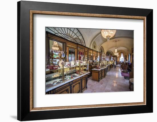 Cafe Gerbeaud Confectionery Interior, Budapest, Hungary-Jim Engelbrecht-Framed Photographic Print