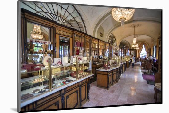 Cafe Gerbeaud Confectionery Interior, Budapest, Hungary-Jim Engelbrecht-Mounted Photographic Print