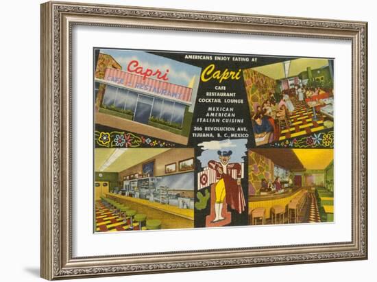 Cafe in Tijuana, Mexico-null-Framed Art Print