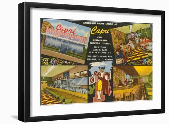 Cafe in Tijuana, Mexico-null-Framed Art Print