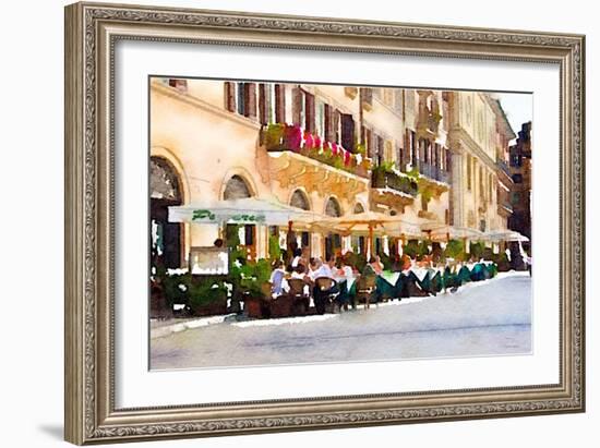 Cafe Italia-Emily Navas-Framed Art Print