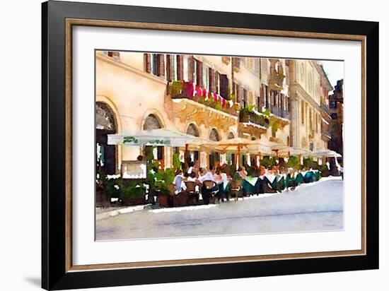 Cafe Italia-Emily Navas-Framed Art Print