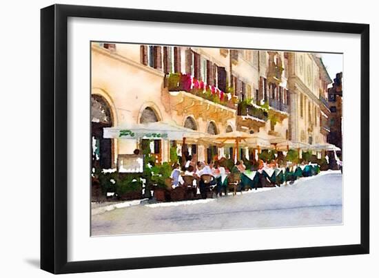 Cafe Italia-Emily Navas-Framed Art Print