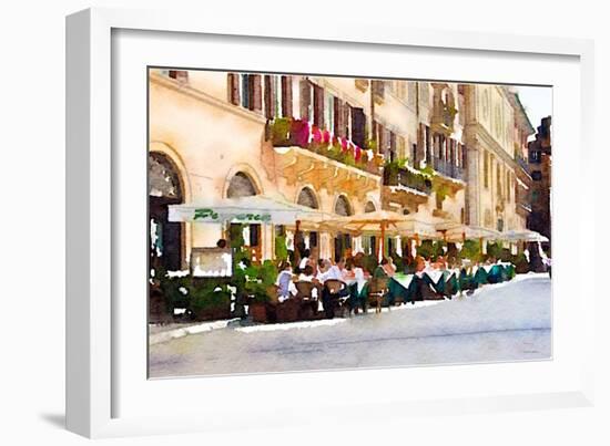 Cafe Italia-Emily Navas-Framed Art Print