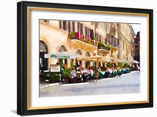 Cafe Italia-Emily Navas-Framed Art Print