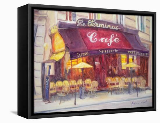 Cafe Le Terminus, 2010-Antonia Myatt-Framed Premier Image Canvas