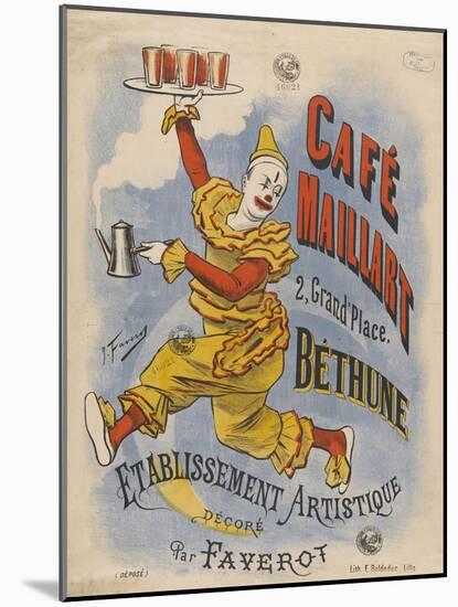 Cafe Maillart, 2 Grande Place, Bethune-Joseph B. and B Faverot-Mounted Giclee Print