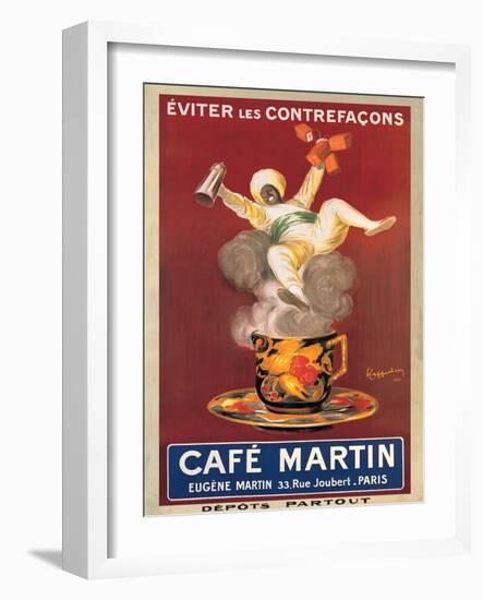 Cafe Martin, 1921-Leonetto Cappiello-Framed Art Print