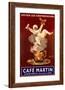 Cafe Martin-Leonetto Cappiello-Framed Giclee Print