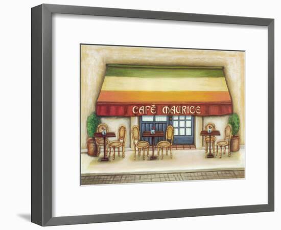 Cafe Maurice-Urpina-Framed Art Print