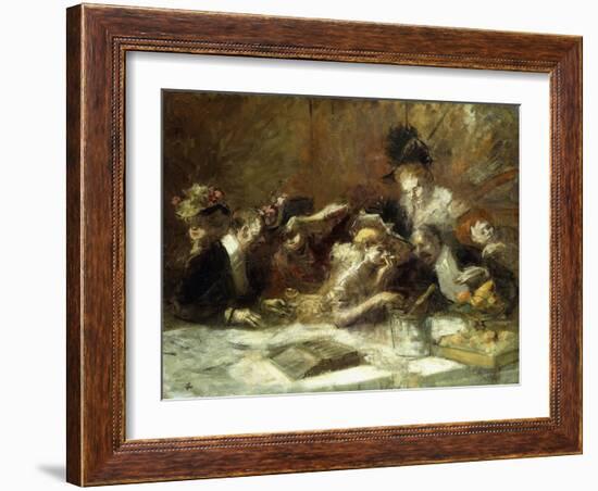 Cafe Maxim, Paris-Jean Louis Forain-Framed Giclee Print