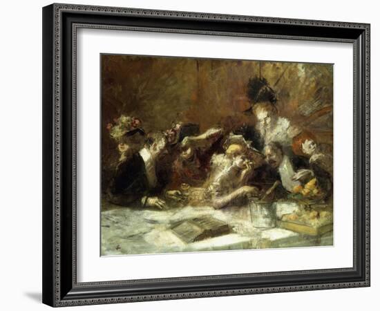 Cafe Maxim, Paris-Jean Louis Forain-Framed Giclee Print