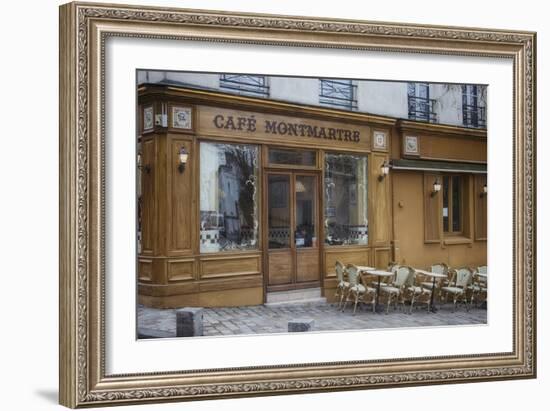 Cafe Montmartre-Cora Niele-Framed Giclee Print