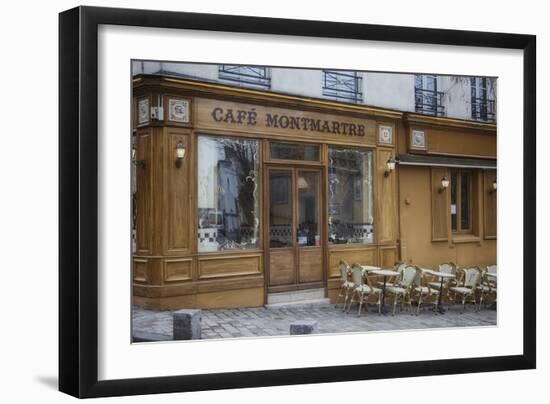 Cafe Montmartre-Cora Niele-Framed Giclee Print