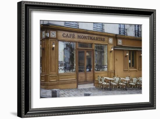 Cafe Montmartre-Cora Niele-Framed Giclee Print