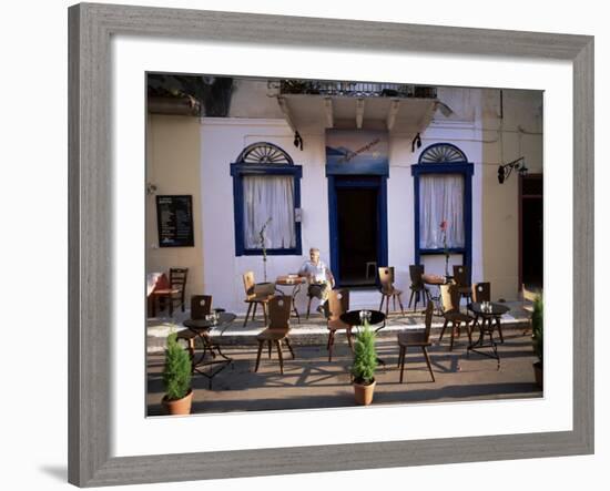 Cafe, Nafplion, Peloponnese, Greece-Oliviero Olivieri-Framed Photographic Print