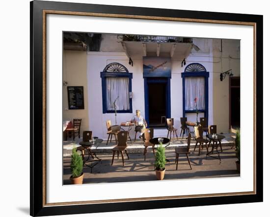 Cafe, Nafplion, Peloponnese, Greece-Oliviero Olivieri-Framed Photographic Print