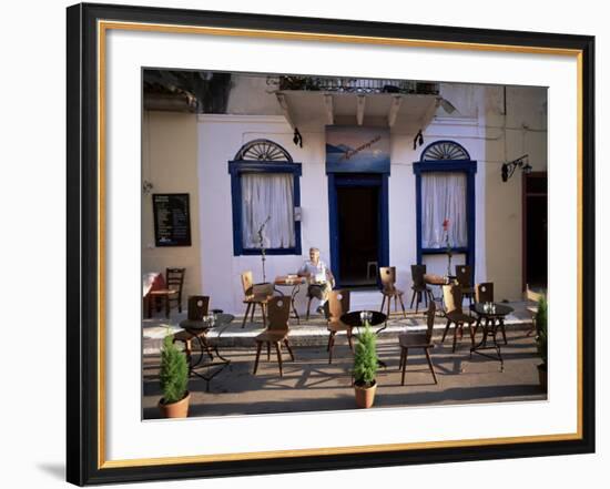 Cafe, Nafplion, Peloponnese, Greece-Oliviero Olivieri-Framed Photographic Print