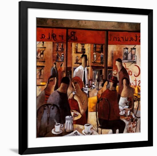 Cafe New York-Didier Lourenco-Framed Art Print