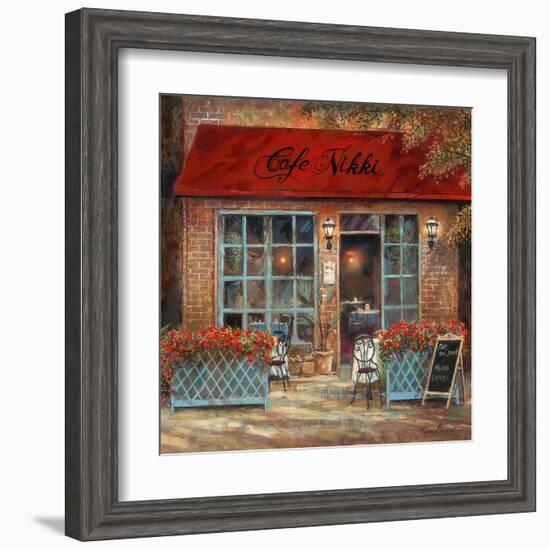 Café Nikki-Ruane Manning-Framed Art Print