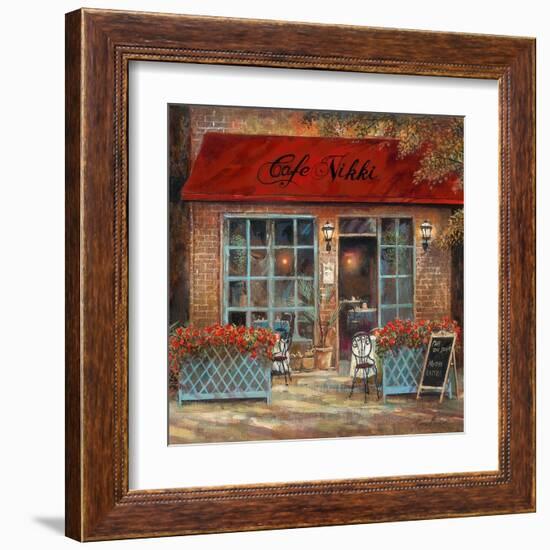 Café Nikki-Ruane Manning-Framed Art Print