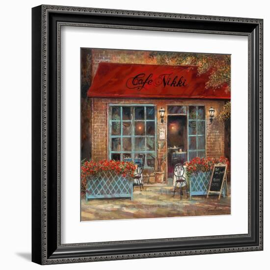 Café Nikki-Ruane Manning-Framed Art Print