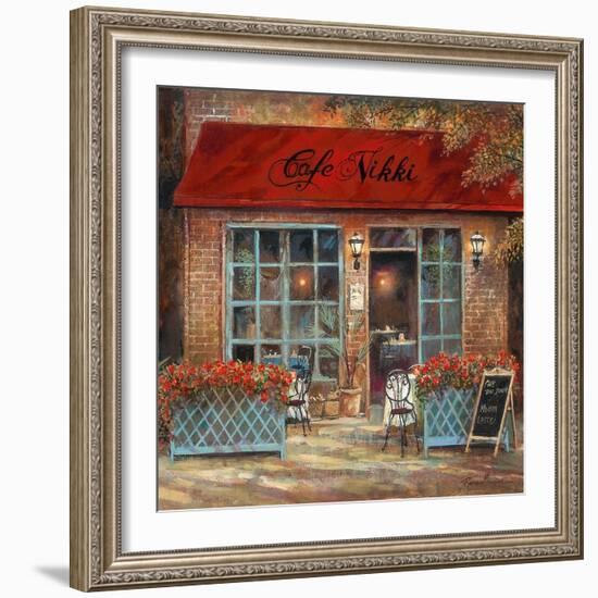 Café Nikki-Ruane Manning-Framed Art Print