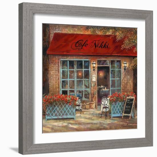 Café Nikki-Ruane Manning-Framed Art Print