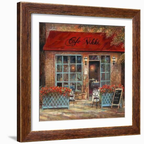 Café Nikki-Ruane Manning-Framed Art Print