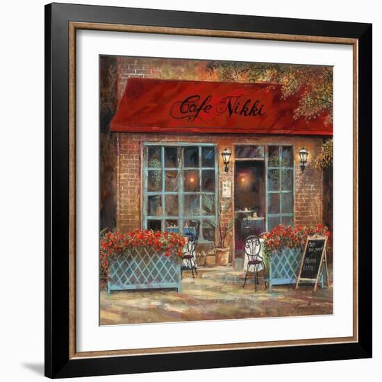 Café Nikki-Ruane Manning-Framed Art Print