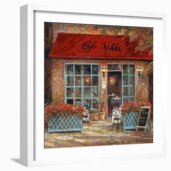 Café Nikki-Ruane Manning-Framed Art Print